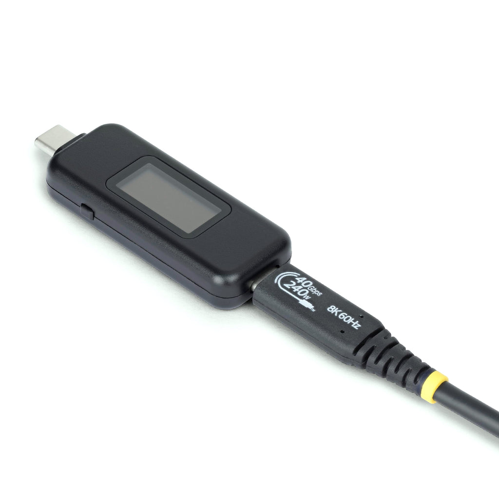 StarTech USB-C Power Tester, 240W PD EPR Digital Multimeter