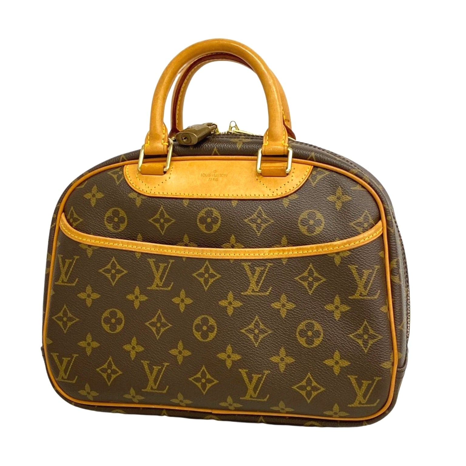 Louis Vuitton Monogram Trouville Handbag M42228 Brown Women's GZl1ha34
