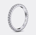 LESF 925 Sterling Silver Geometric Stackable Ring