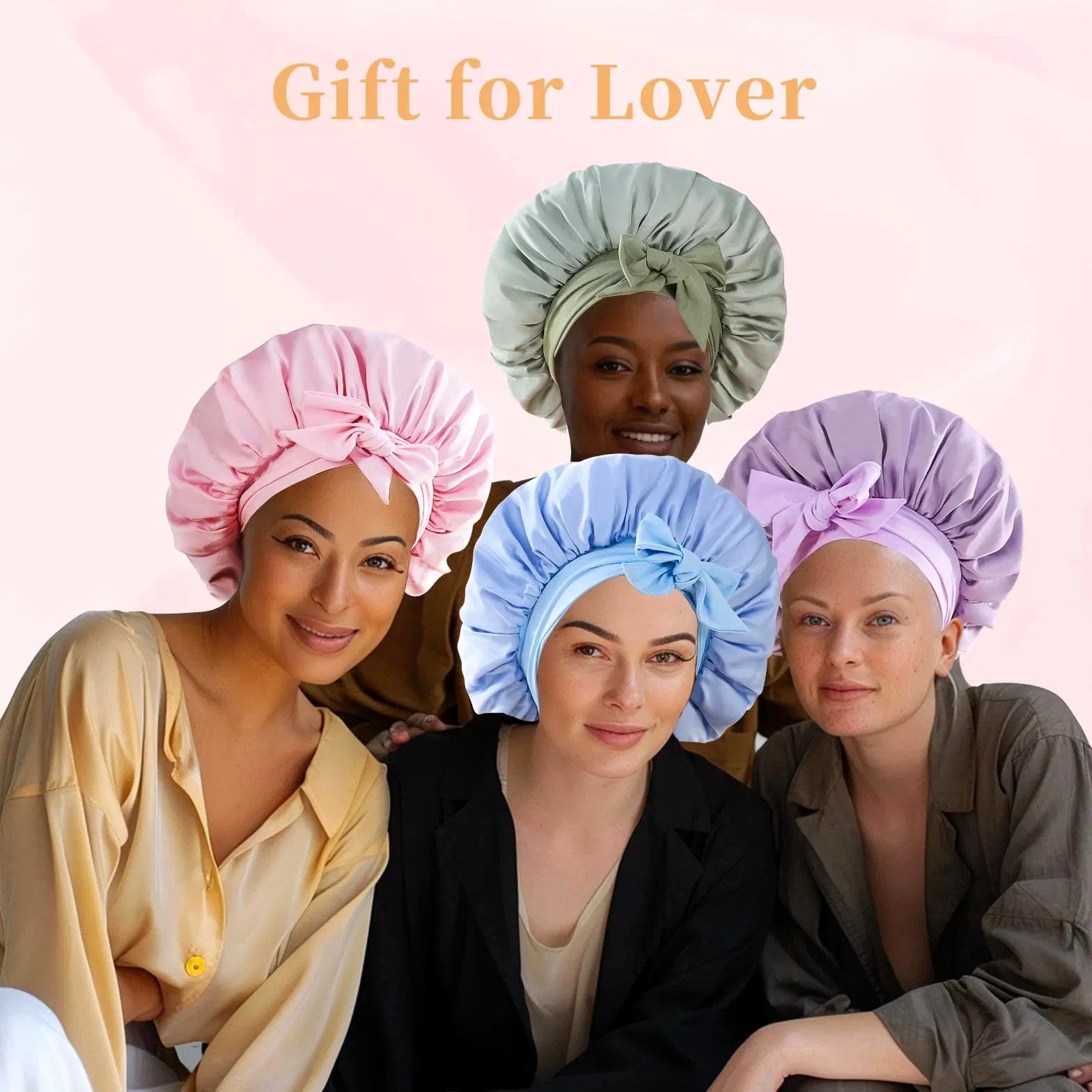 Silk Bonnet For Sleeping Women, Satin Hair Bonnet For Sleeping For Wavy Curly Na