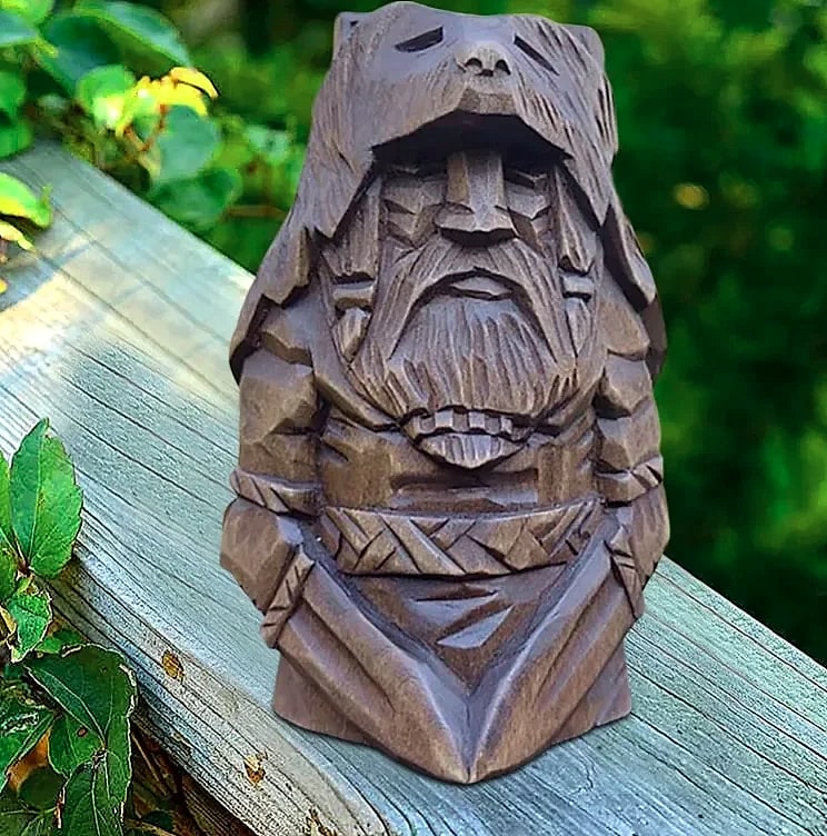 Norse Odin Viking Resin Statue with Spear Garden Ornament