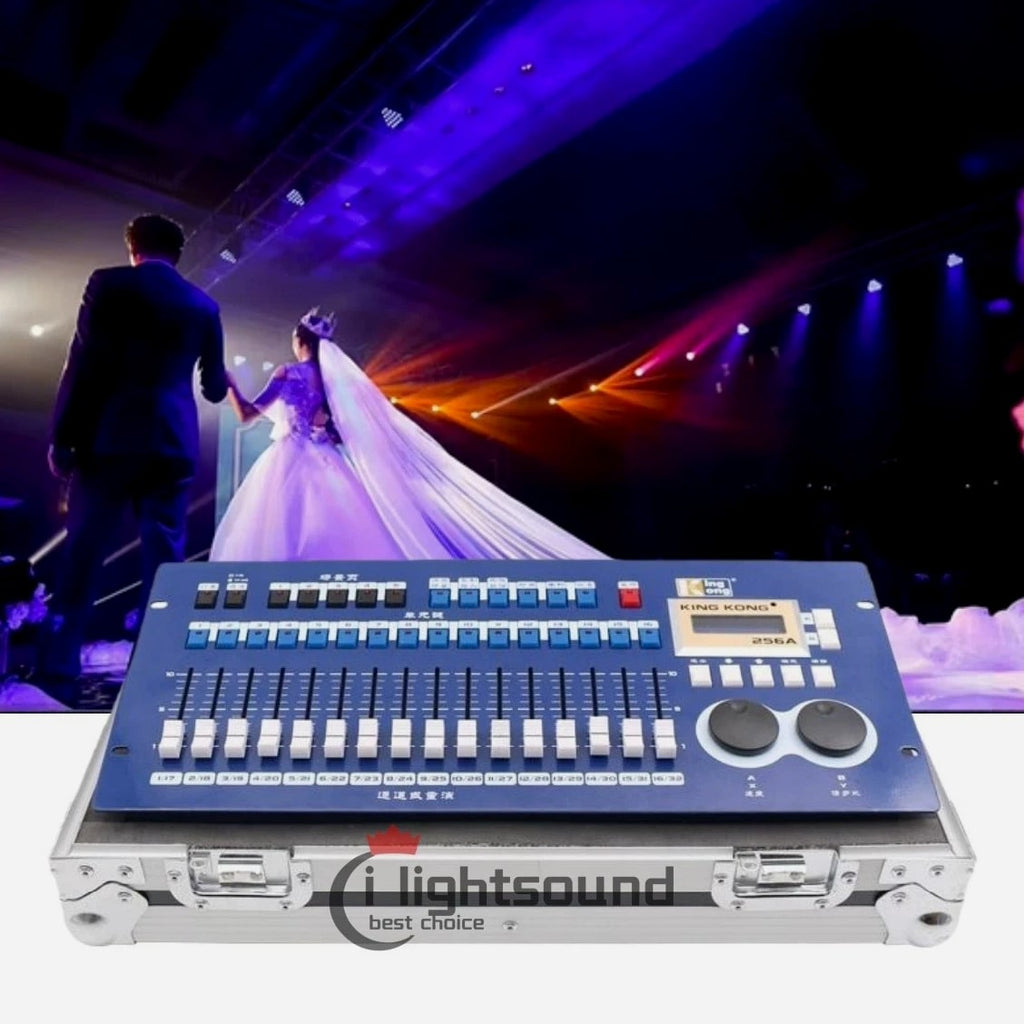 Led Disco Dj Stage Lighting controller Kingkong 256A Console +flight case
