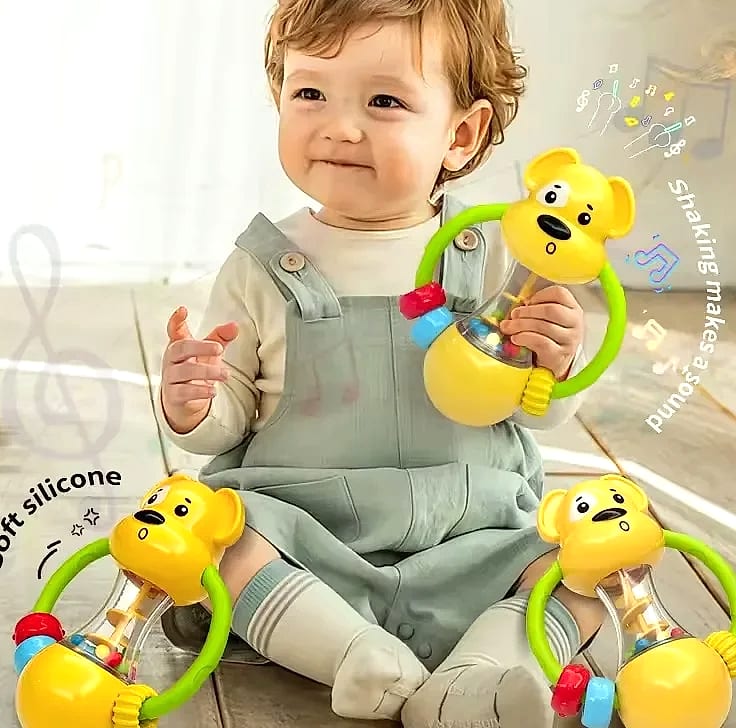 Dutora Soft Baby Grasping Ball Rattles Sensory Toy