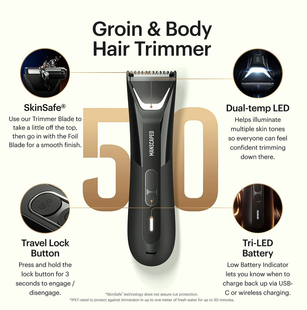 MANSCAPED Lawn Mower 5.0 Ultra Groin Body Hair Trimmer