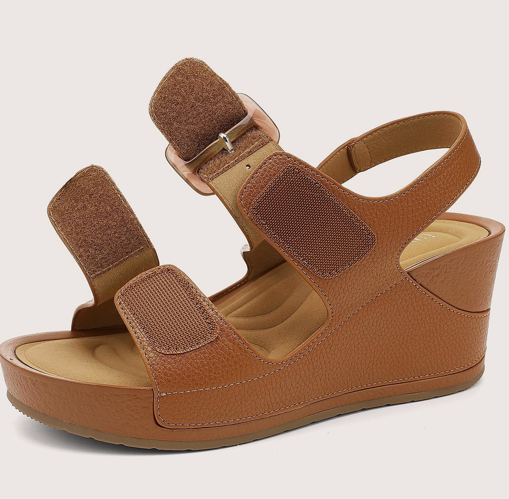 UBFEN Women's Wedge Platform Sandals Comfortable Summer Chunky Heel