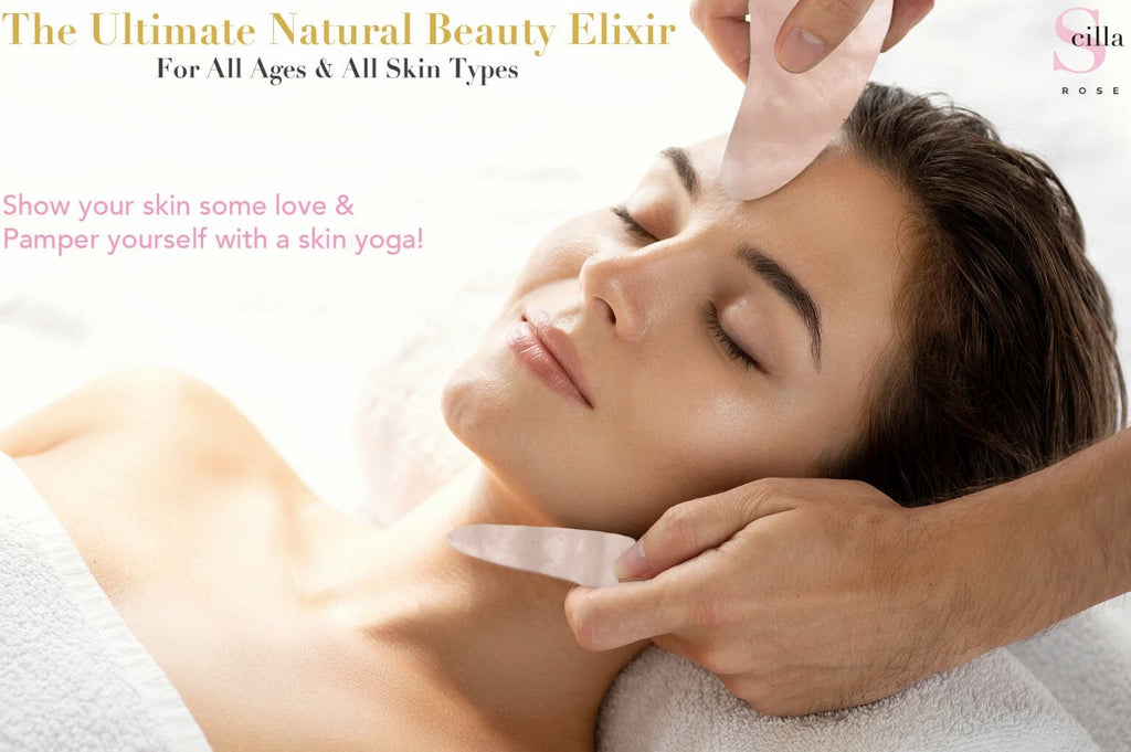 Set of 10 Rose Quartz Gua Sha Stones - 100% Genuine Facial Massage Tools
