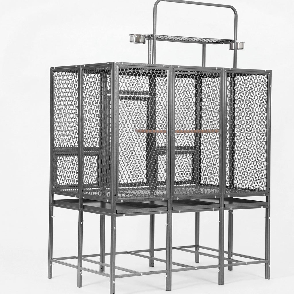 65" Heavy Duty Birdcage Aviary Large for Parakeet Macaw Parrot Budgies Lovebirds