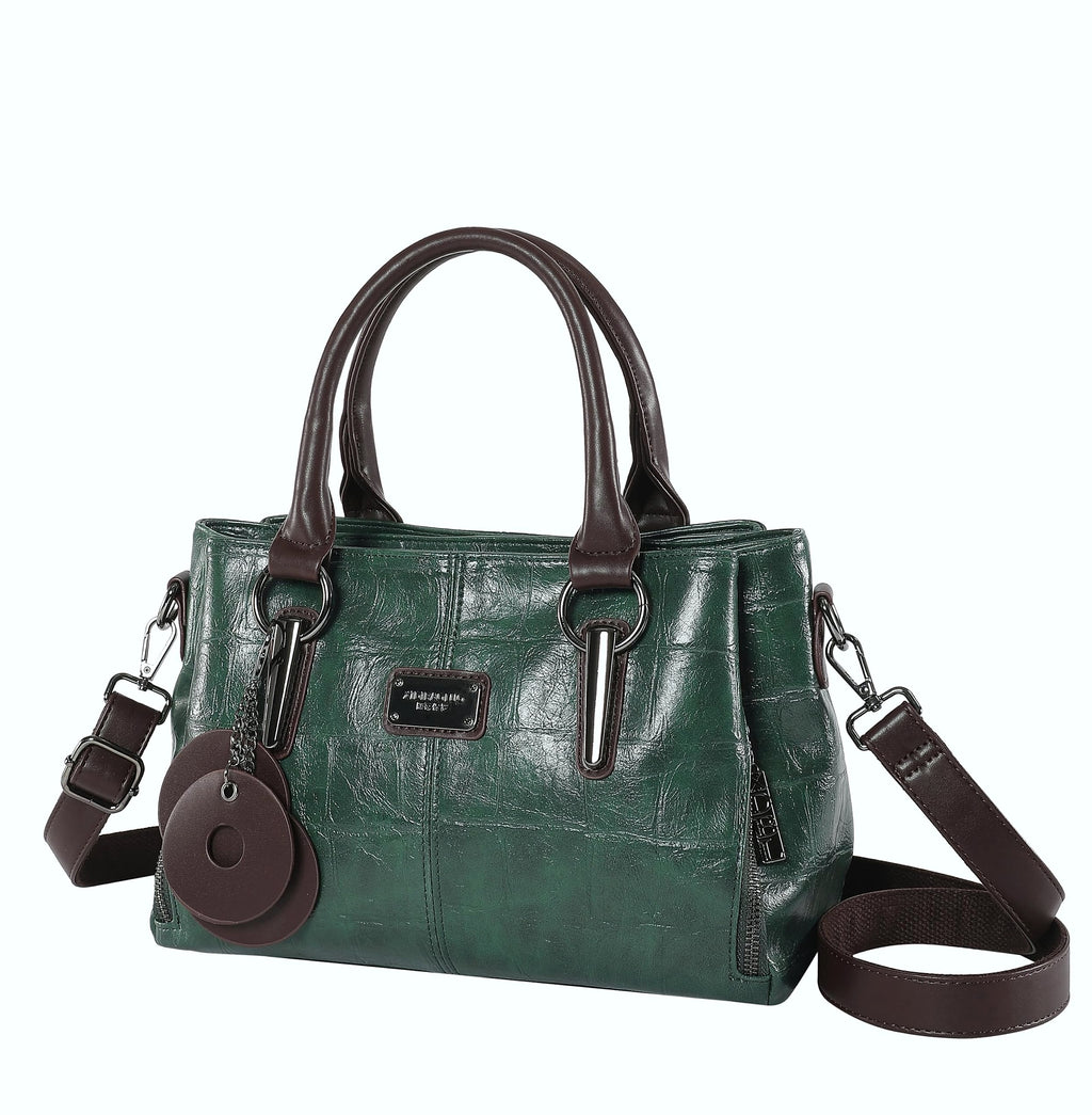 mcuvaec Vegan Leather Tote Bag for Women with Compartments