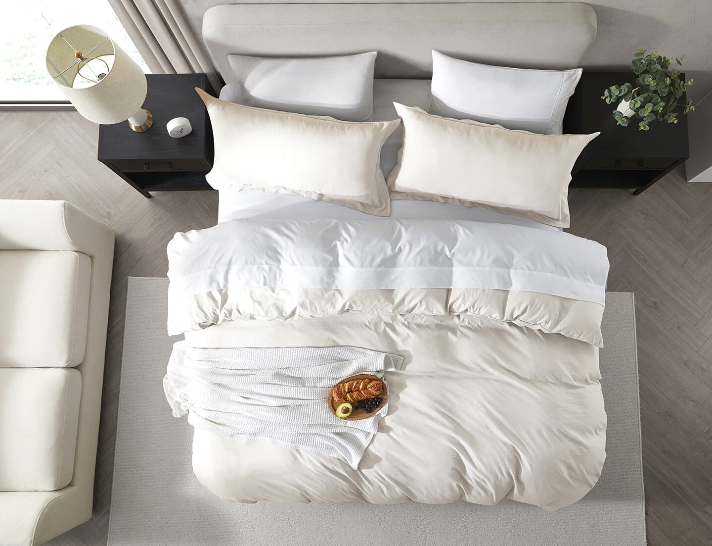 3 Pc Duvet Cover Set, King/Queen Soft Pre-Washed Comforter Cover & Pillow Shams