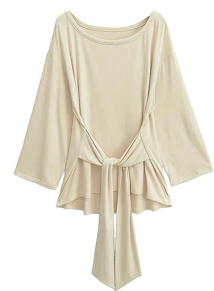 ZOYLEIR Women's Off-Shoulder Long Sleeve T-Shirt