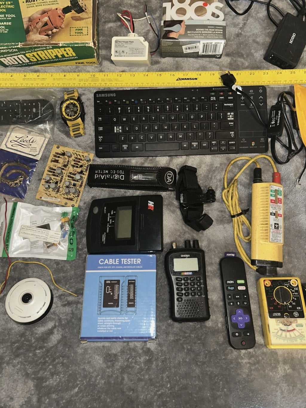 Junk Drawer Mixed Lot of Electronics Gadgets As-Is Used Untested Parts Repair
