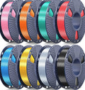 Silk PLA Filament Bundle 1.75mm, Multicolor Silk 3D Printer Filament Bundle, Ind