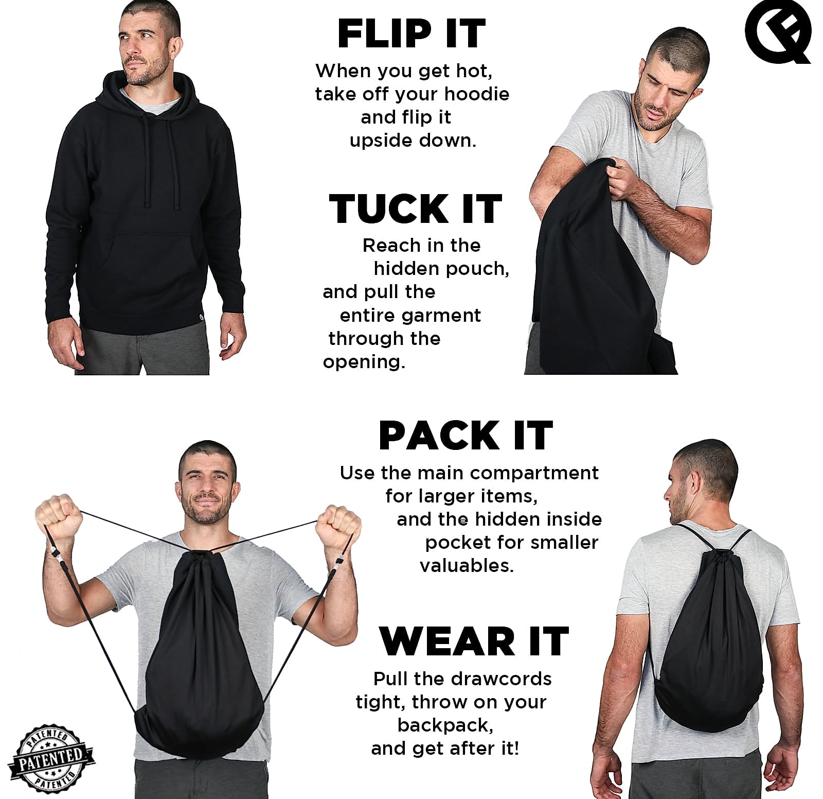 Quikflip Kimura 2-in-1 Reversible Pullover Hoodie