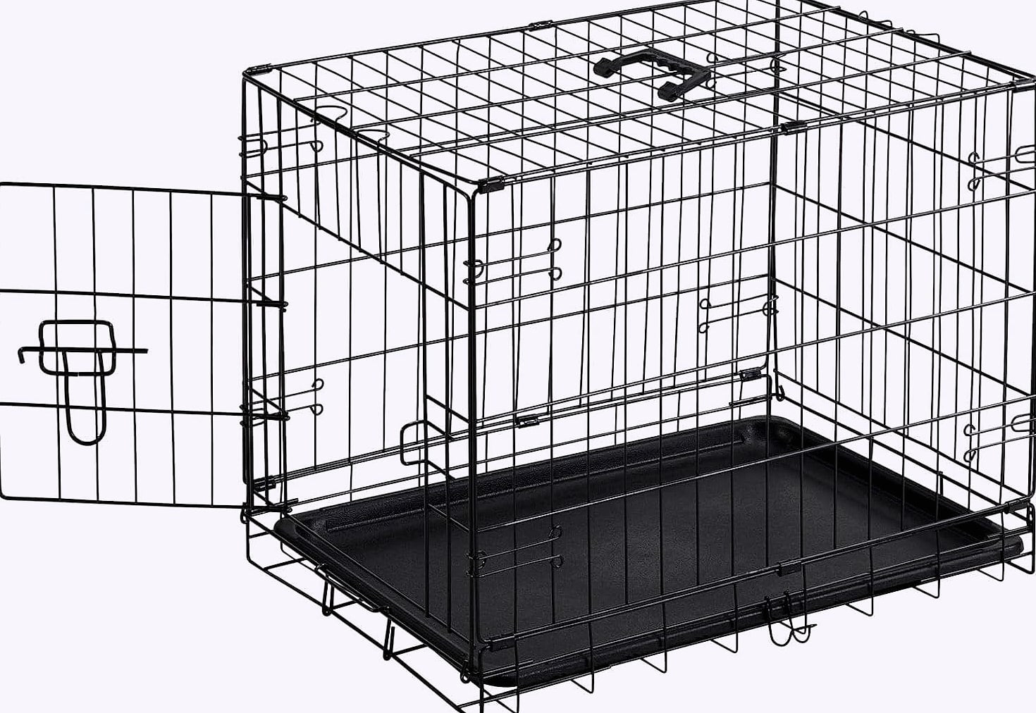 Sweetcrispy 24 Inch Single Door Dog Crate for Small Dogs