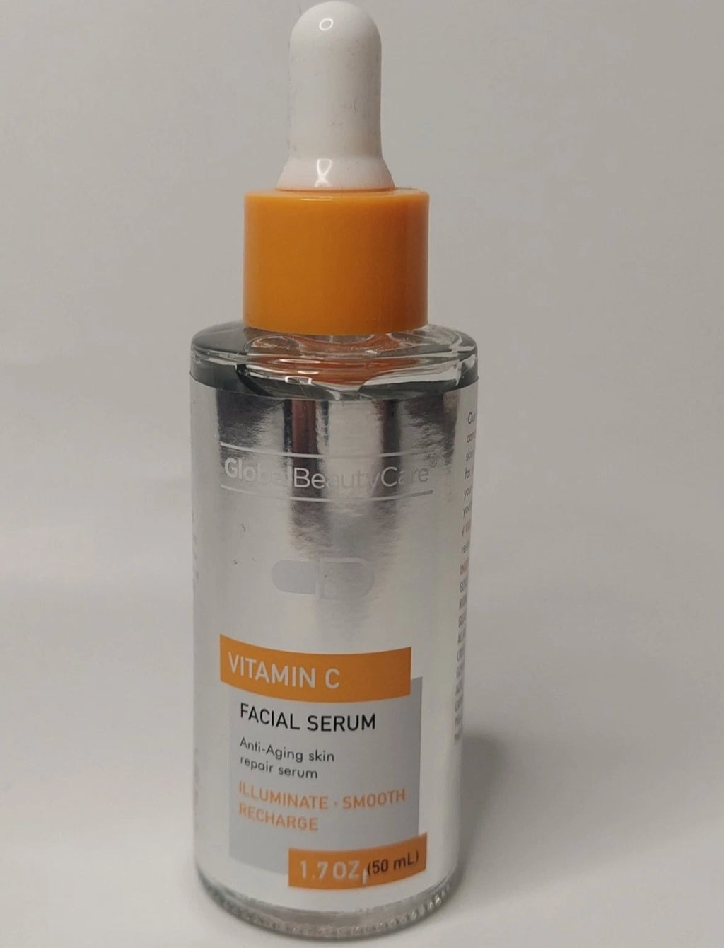 Global Beauty Care Vitamin C Face Serum 1.7oz (50mL) - Illuminate Smooth Recharge
