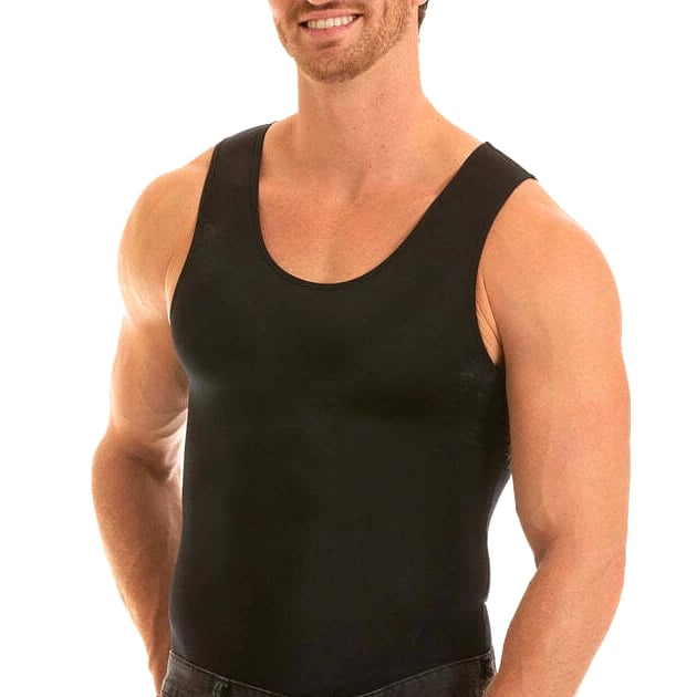 Insta Slim -Made in USA- Medium Compression Activewear Mens Tank-Top Undershirt