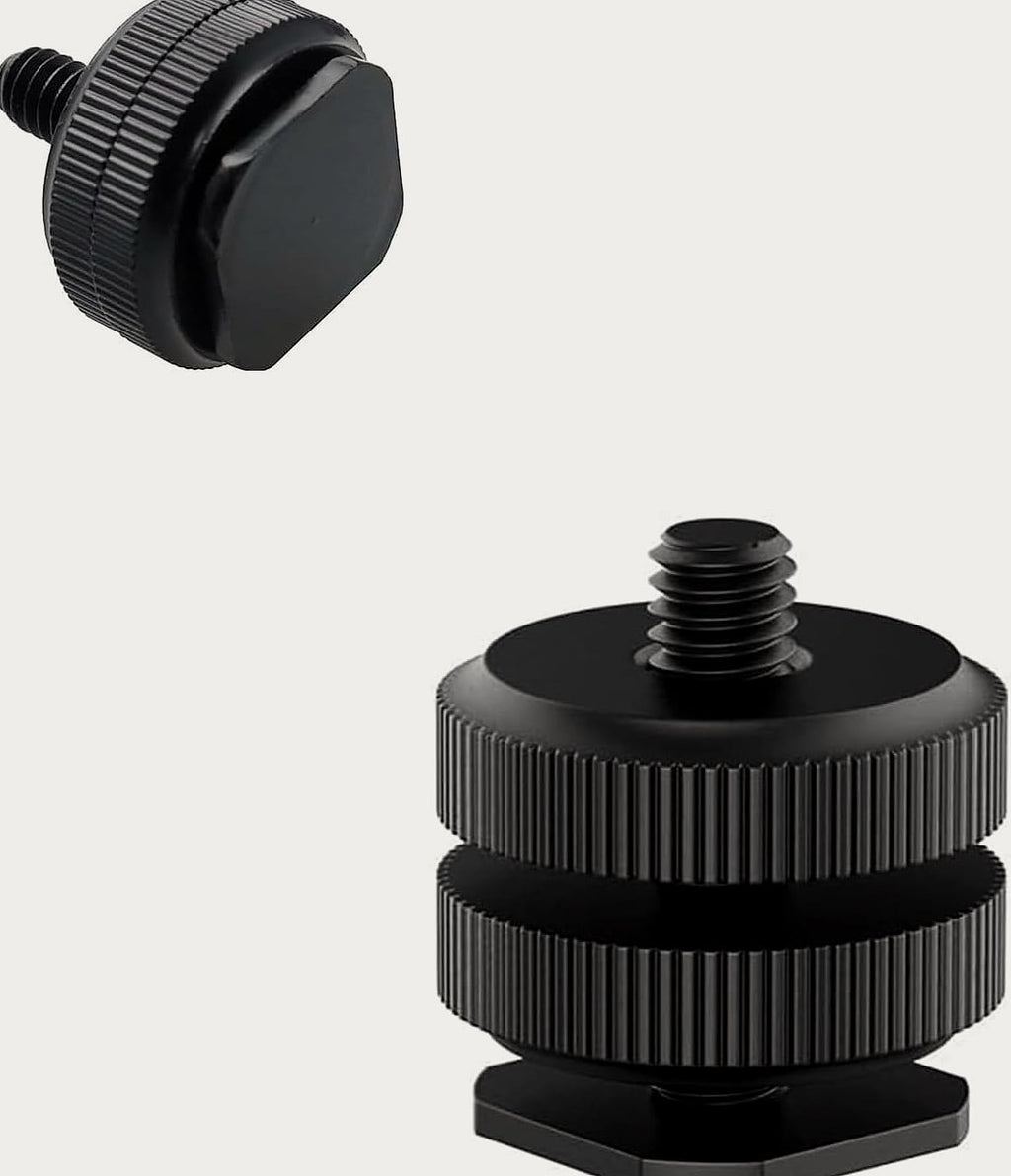EszkozTA Camera Hot Shoe Mount to 1/4 Tripod Screw Adapter