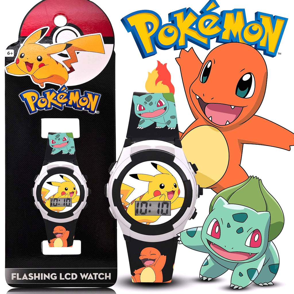Accutime Pokemon Digital LCD Quartz Watch for Kids