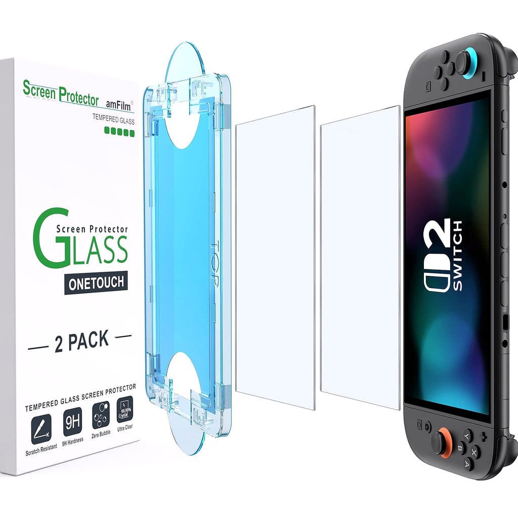 amFilm OneTouch Screen Protector for Nintendo Switch 2