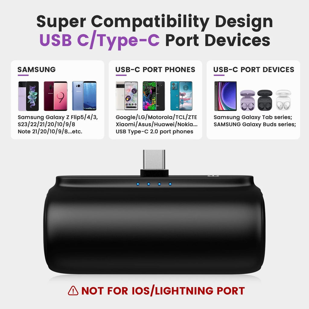 5500mAh Portable Charger External Battery Pack Power Bank For Samsung/Android US