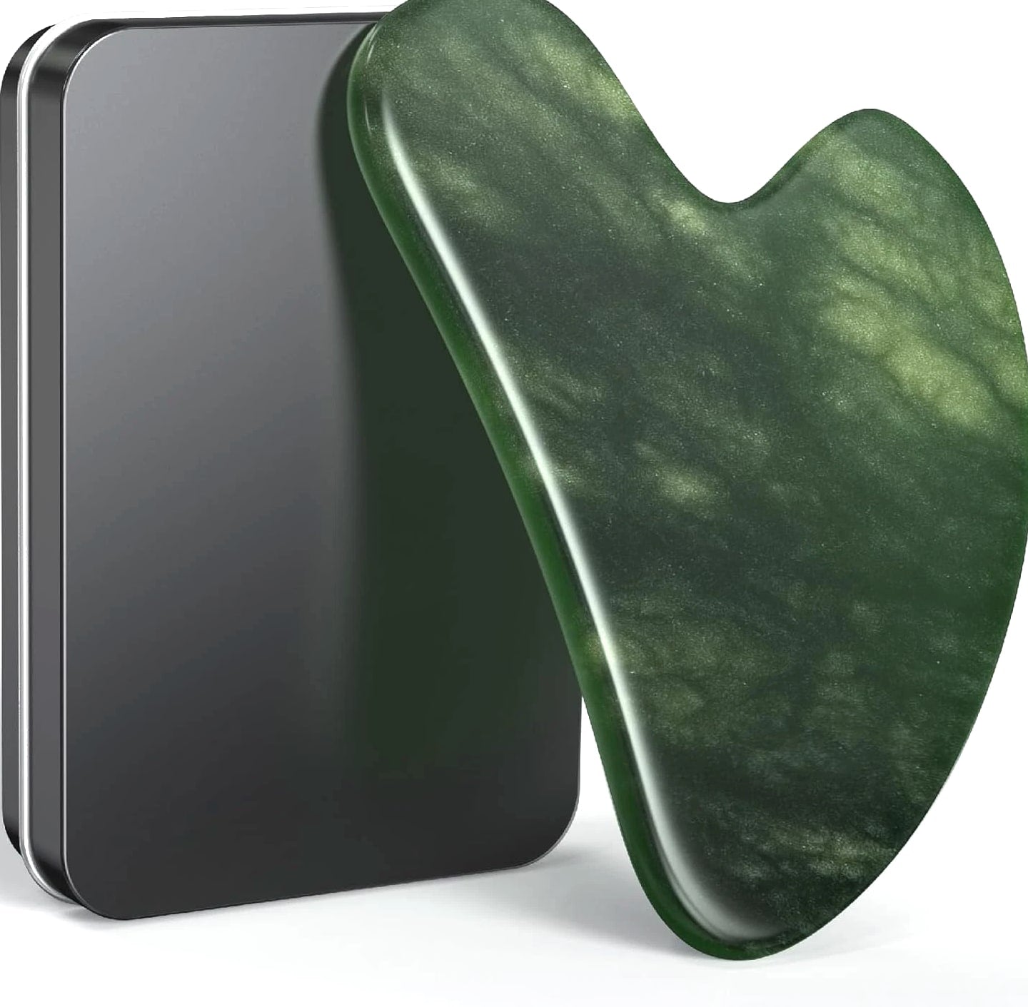 Gua Sha Facial Tools, Natural Jade Stone Guasha Tool for Face Massage Therapy