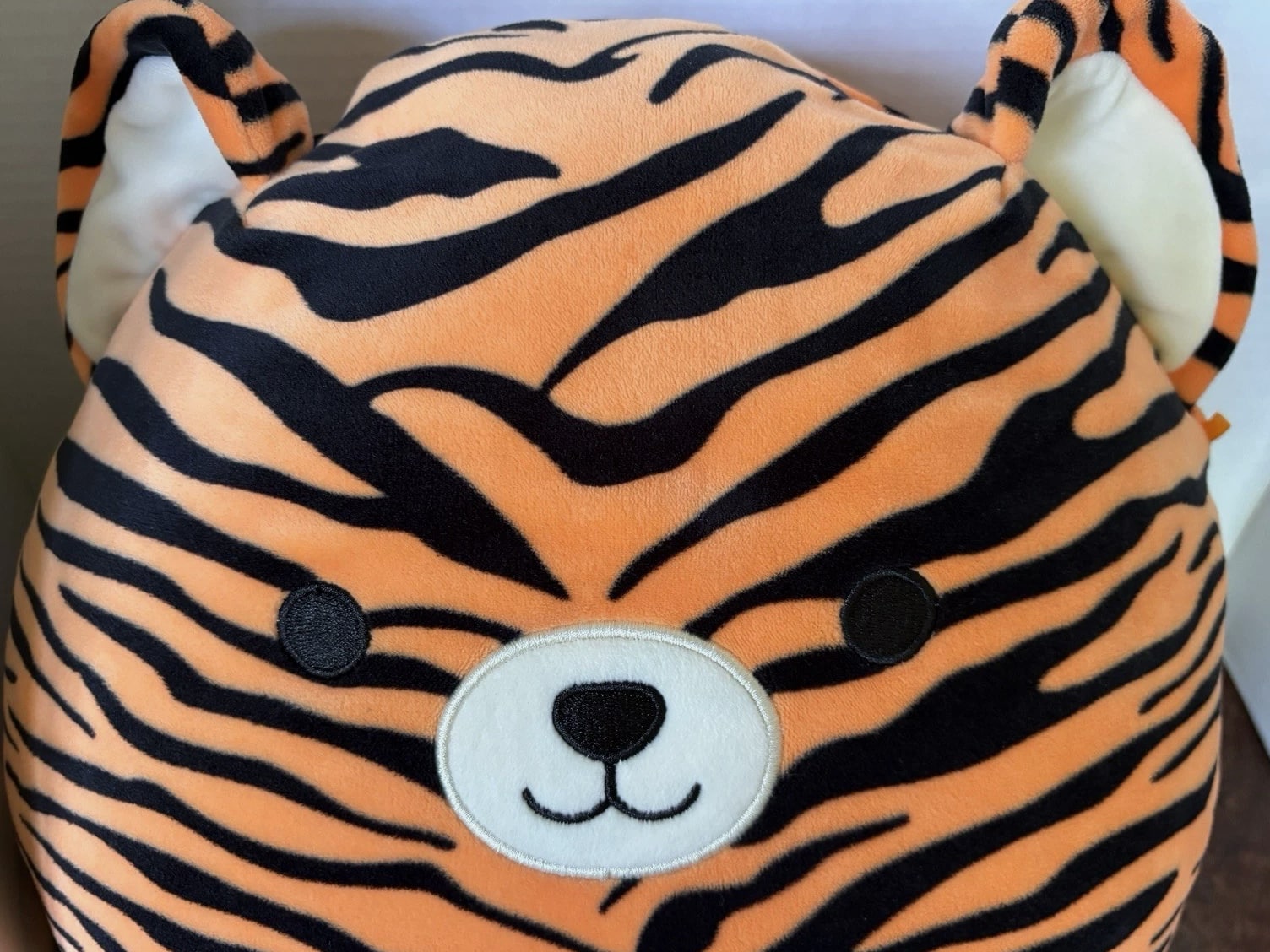 Squishmallow Tina the Tiger 13" Plush Toy, Orange w/ Black Stripes, EUC Soft Cuddly