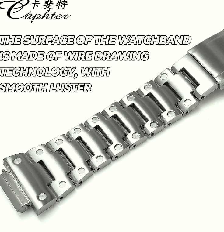 Caphter GM-2100 Metal Watchband Stainless Steel Bracelet