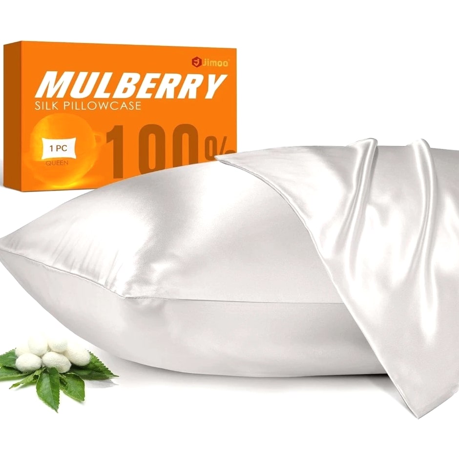 100% Mulberry Silk Pillowcase King Size 20x40 22 Momme Natural Silk Pillow Case