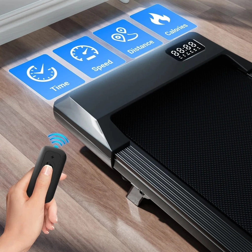 Foldable Under Desk Treadmill 2.5HP Walking Pad, 300lbs LED Remote Quiet