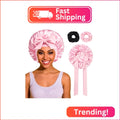 Bonnet with Tie Band, Satin Hair Silk Bonnet for Sleeping Women, Sleep Cap for