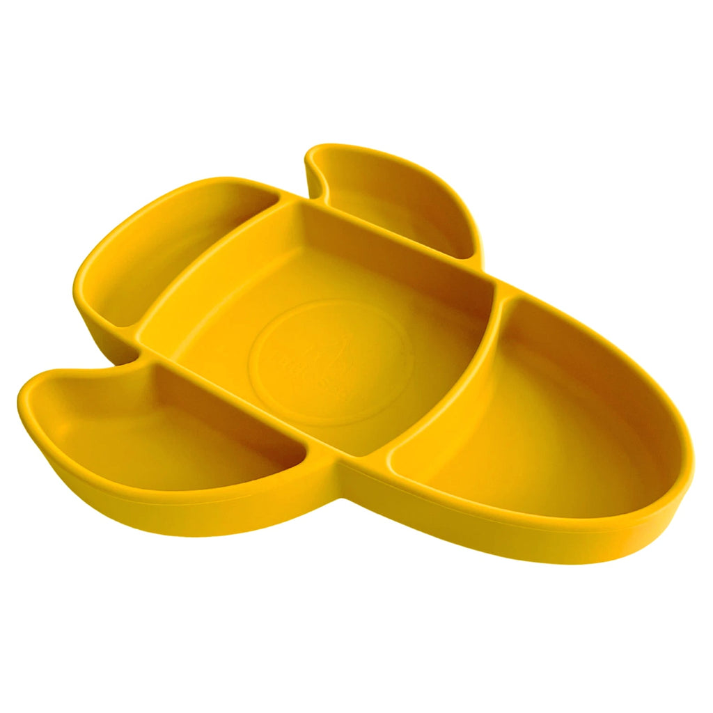Liitle Sadi Silicone Airplane Toddler Plate, BPA-Free, Baby Plate, Baby Dish.