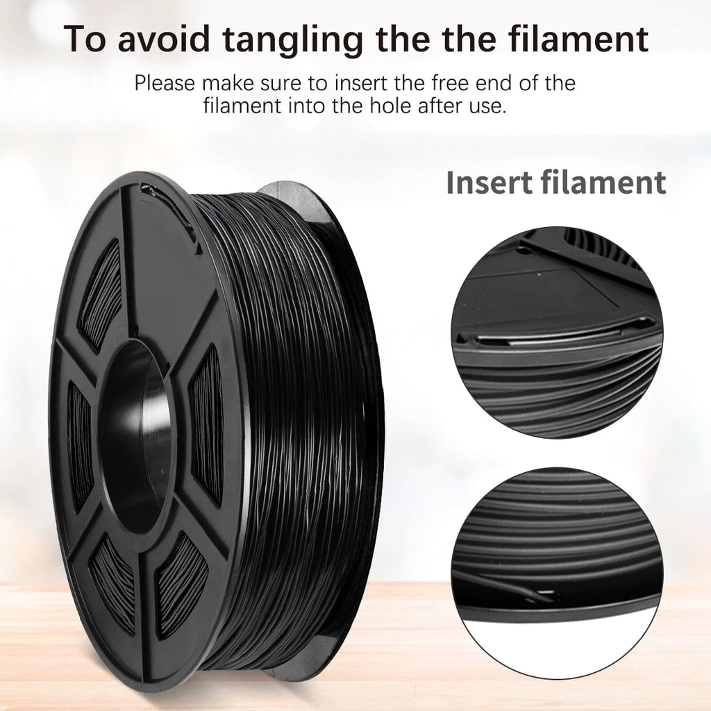 JAYO 500G Black TPU 95A 1.75mm Flexible 3D Printer Filament FDM Good Elasticity