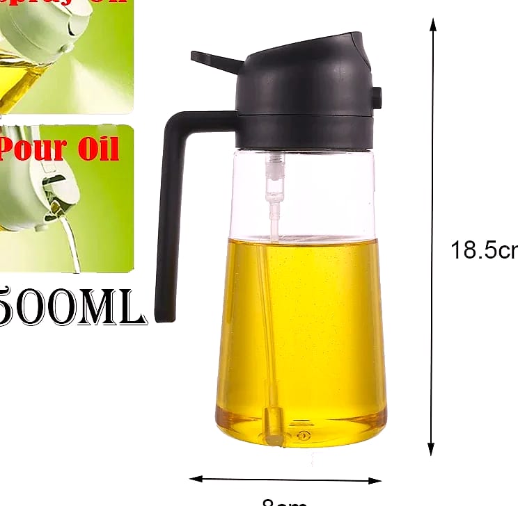 DIAMRI 2-in-1 Oil Sprayer and Dispenser Bottle