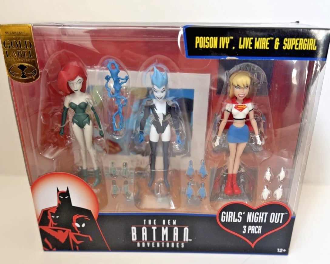 McFarlane Toys Batman Adventures Girls Night Out 3 Pack Action Figures 7in