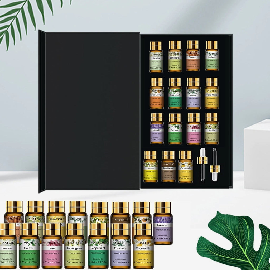 Pure Essential Oils Set 15x 5ml - for Diffusers, Home Care, Candle Making