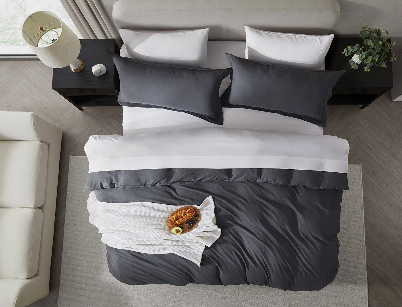 3 Pc Duvet Cover Set, King/Queen Soft Pre-Washed Comforter Cover & Pillow Shams