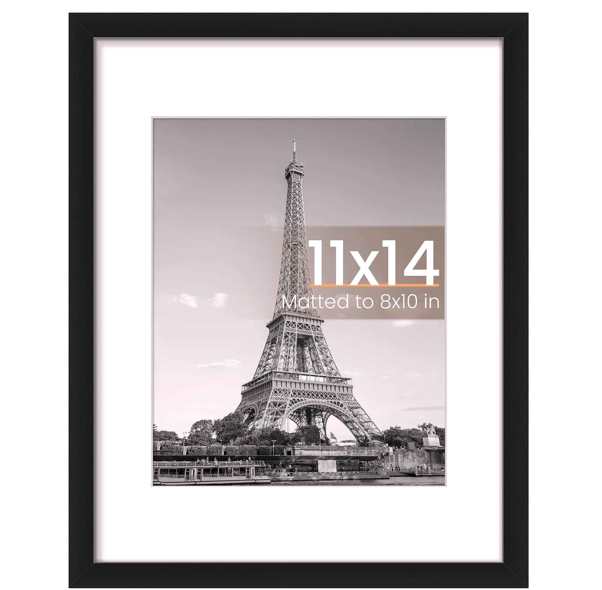 Upsimples 11x14 Picture Frame for 8x10 Photos with Mat