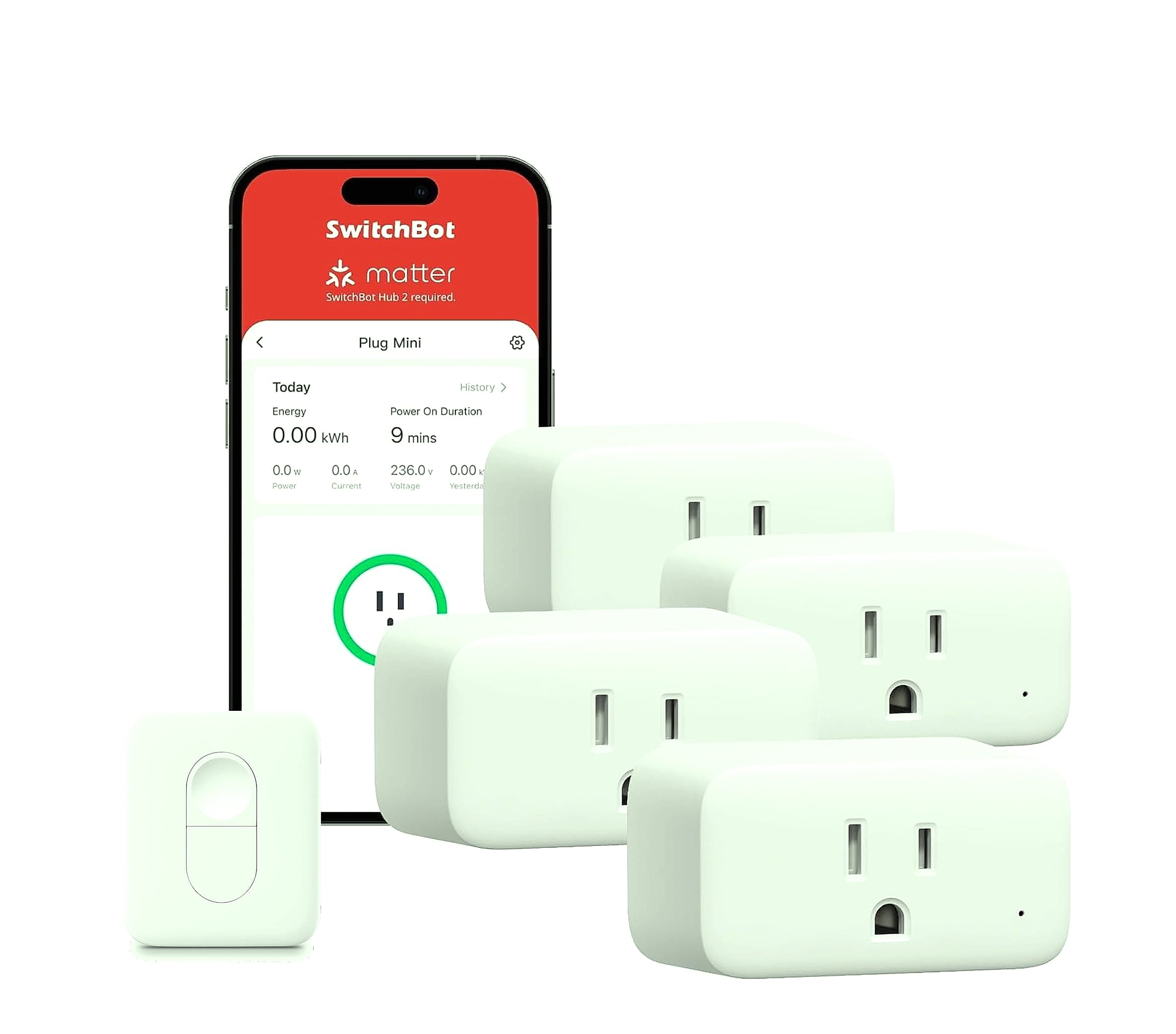 SwitchBot Smart Plug Mini 15A 4-Pack WiFi Remote Control