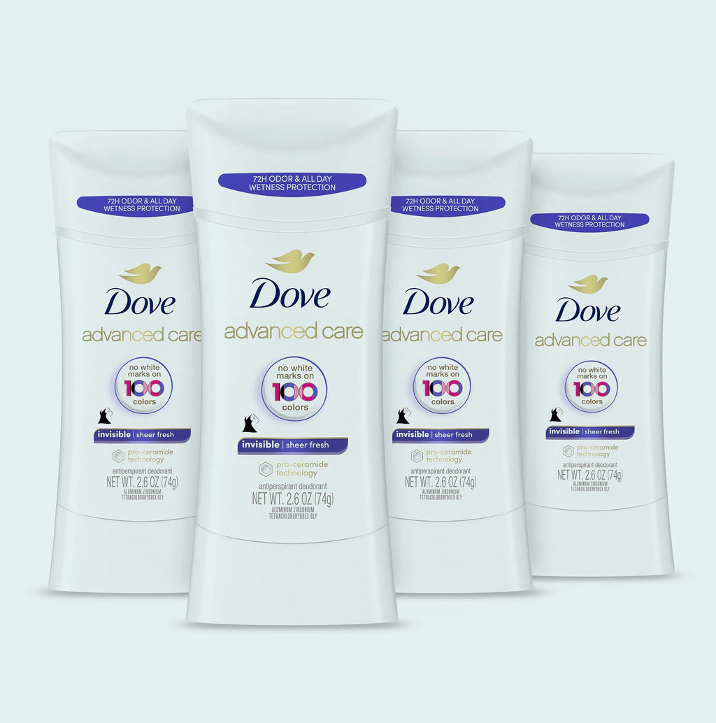 Dove Advanced Care Cool Essentials Antiperspirant Deodorant, 4 Pack