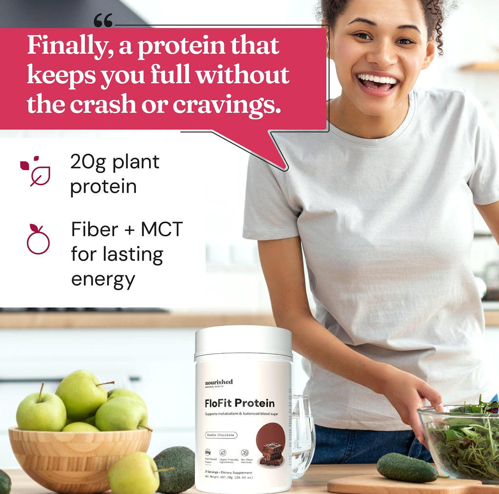 Nourished Natural Health FloFit Pea Protein Powder for Women