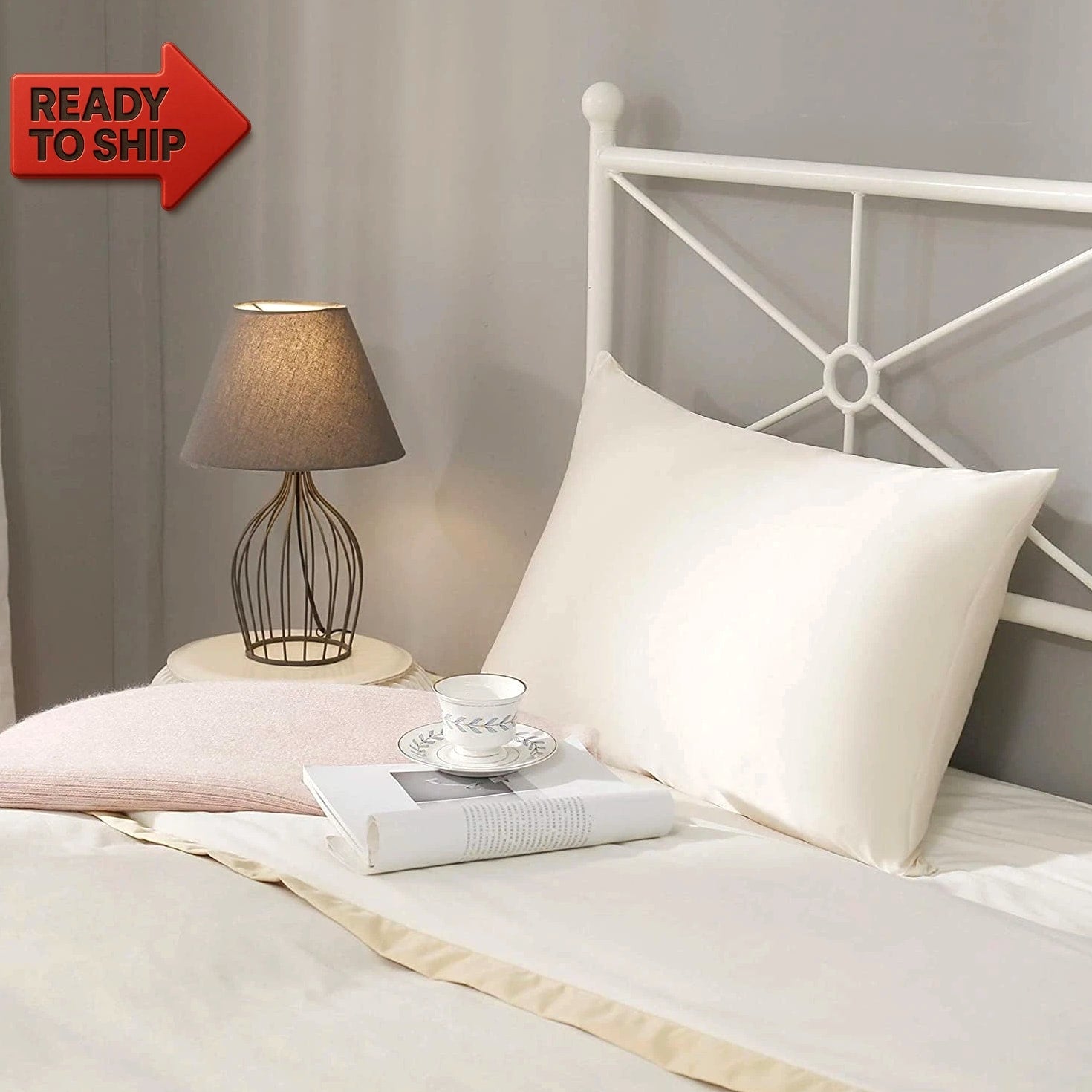 Natural Silk Pillowcase Set of 2 for Hair &Skin - Both Sides 19 Momme 600 Threa