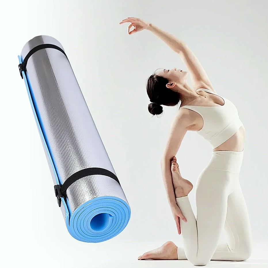 Waterproof Yoga Mat with Aluminum Layer Exercise Fitness