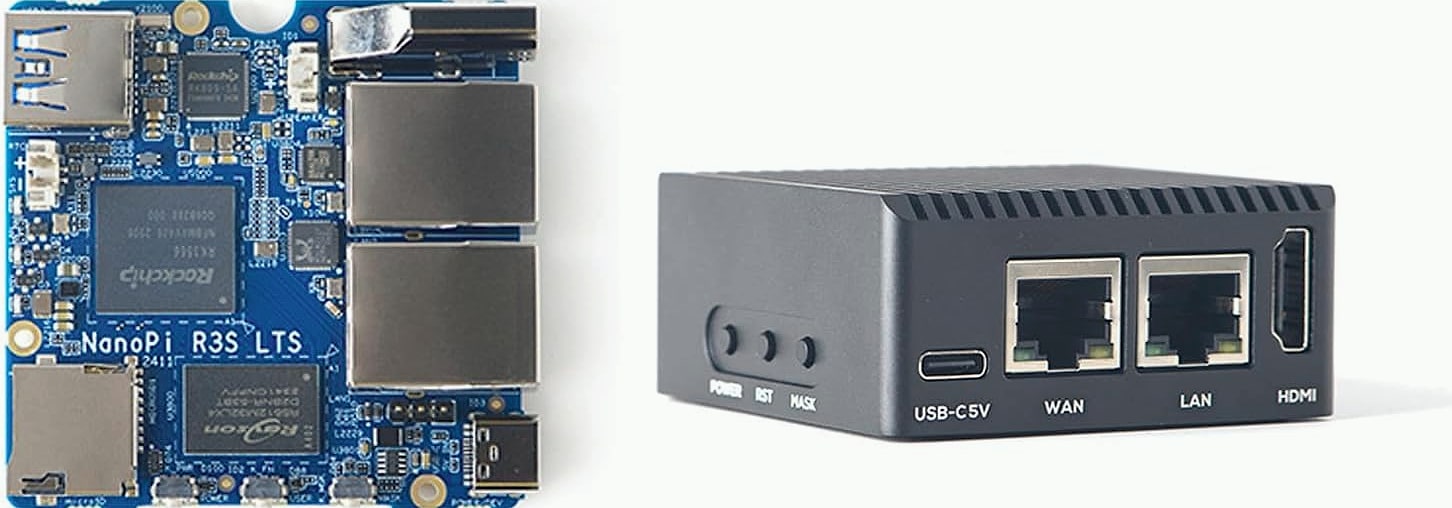 WayPonDEV NanoPi R3S LTS Mini Router OpenWRT Gateway
