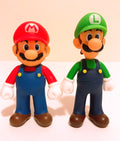 Set of 2 Super Mario and Luigi 4.5" Action Figures Collectibles Toys