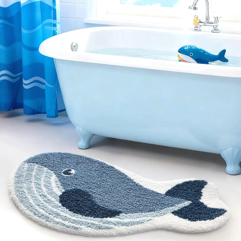 Cute Animal Bathroom Rugs - Plush Absorbent Bath Mats, Non-Slip...