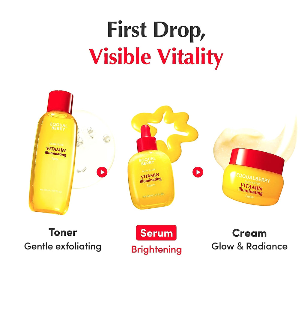 EQQUALBERRY Vitamin C Serum with Niacinamide for Brightening