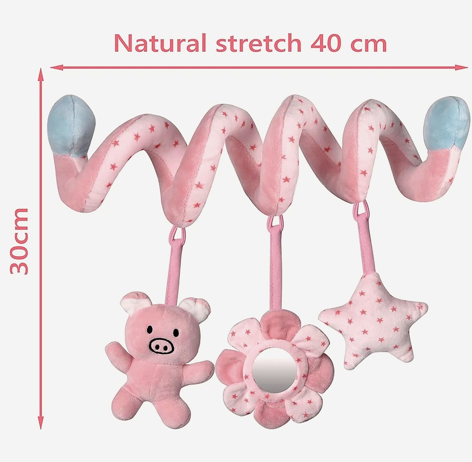QWZ Infant Spiral Activity Hanging Toys for Car Seat Stroller Crib