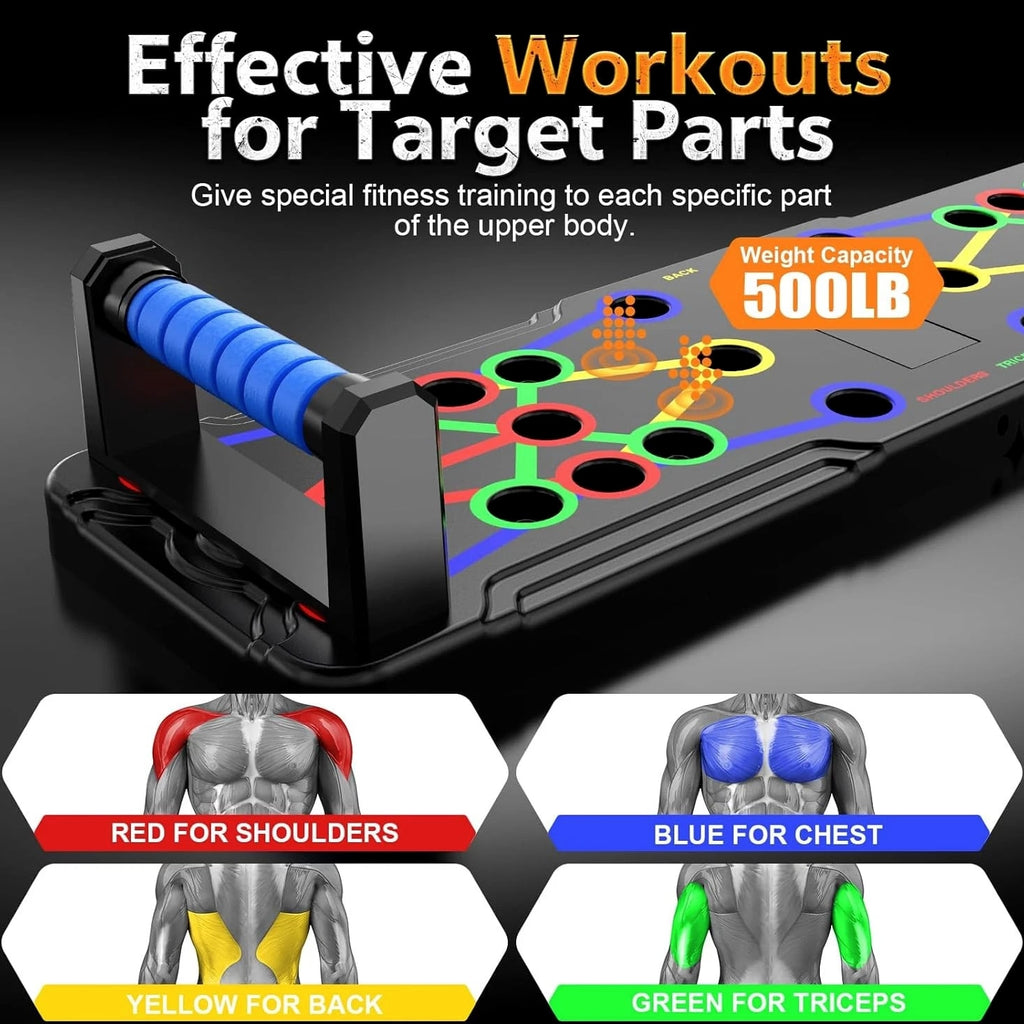 IUT Solid Push Up Board 15 in 1 Home Workout Equipment Multi-Functional Pushup S