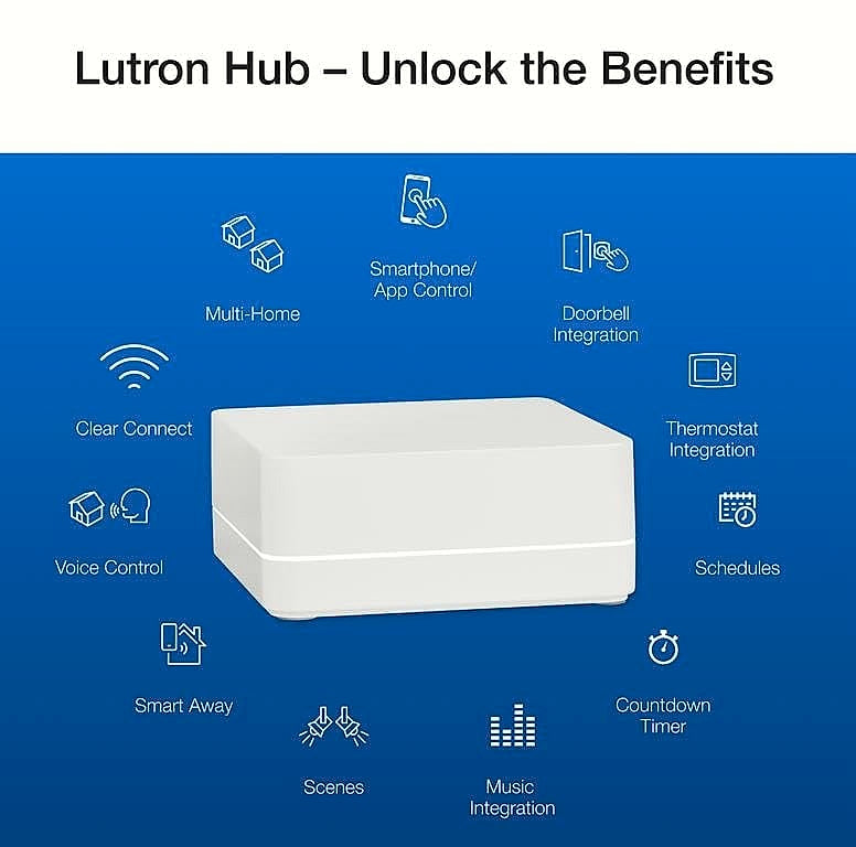 Lutron Caseta PD-6WCL-WH Smart Dimmer Switch 150W