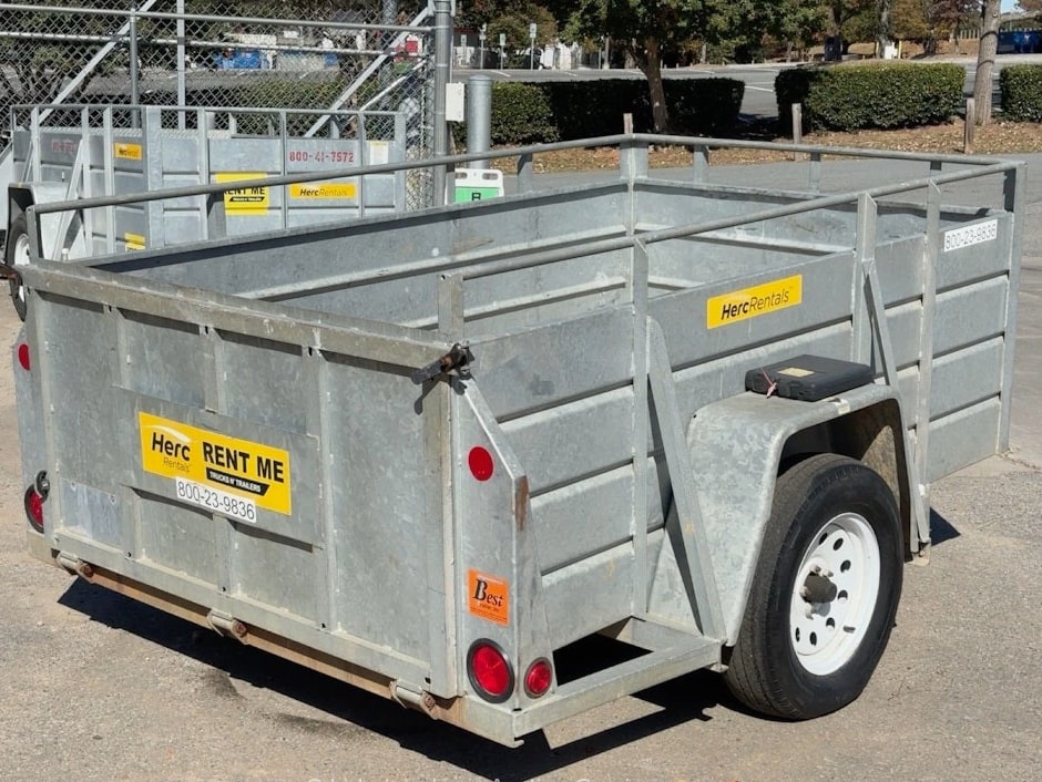 2018 Best Trailer Inc 5X8US Single Axle 8' Utility Equipment Box Trailer with Ramp